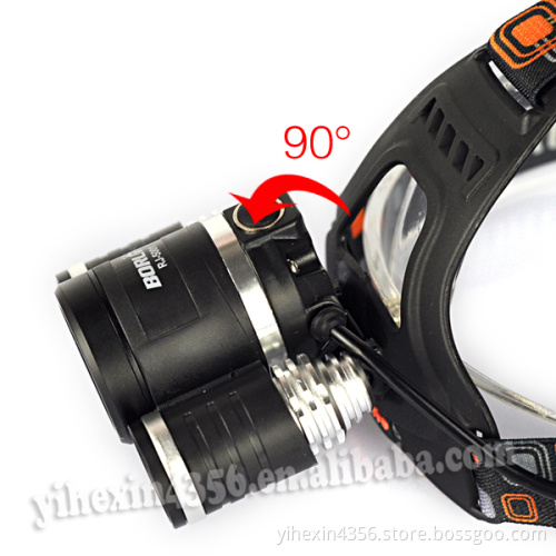 BORUIT RJ-5001 Head Light 6000LM LED Rechargeable Hunting Headlight